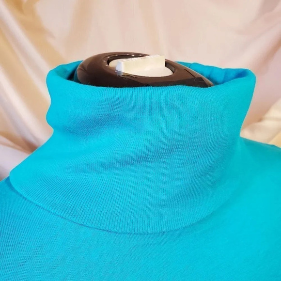 0095. Woman Within Deep Ocean Blue 💙 Turtle Neck NWOTs!! - Picture 2 of 10